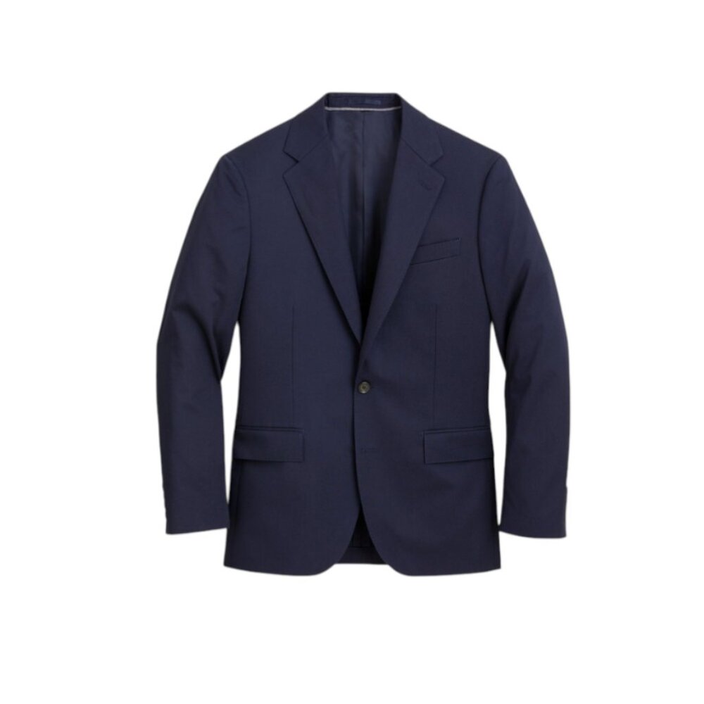 NWT JCrew Ludlow Classic Fit Suit Jacket Mens 44 R Navy Blue AT162 Cotton NEW